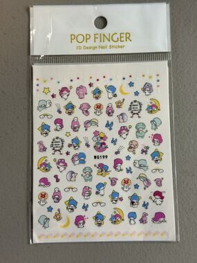 #TS-787 Twin Stars Nail Stickers